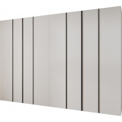 Szafa wysoka uchylna garderoba z półkami KONSO 1 350 głębokość 42 cm wysokość 245,5 cm