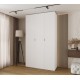 Szafa wysoka uchylna garderoba z półkami MAZE 1 140 głębokość 40 cm wysokość 245,5 cm