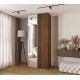 Szafa garderoba ubraniowa z półkami KONSO 2 100 głębokość 40 cm wysokość