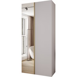 Szafa garderoba ubraniowa z półkami KONSO 2 110 głębokość 40 cm wysokość