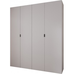 Szafa wysoka uchylna garderoba z półkami MAZE 1 210 głębokość 42 cm wysokość 245,5 cm