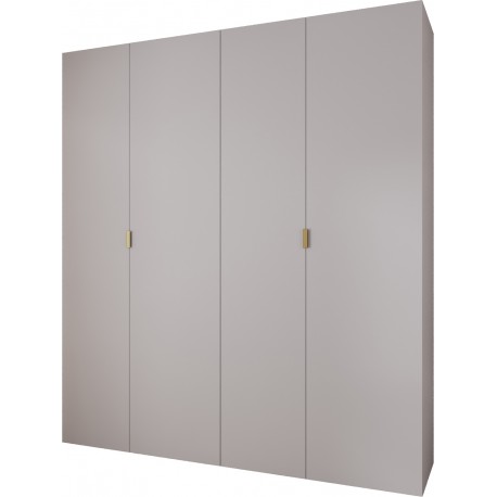 Szafa wysoka uchylna garderoba z półkami MAZE 1 220 głębokość 42 cm wysokość 245,5 cm