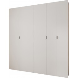 Szafa wysoka uchylna garderoba z półkami MAZE 1 230 głębokość 42 cm wysokość 245,5 cm