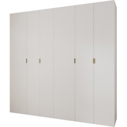 Szafa wysoka uchylna garderoba z półkami MAZE 1 250 głębokość 42 cm wysokość 245,5 cm