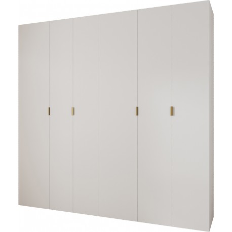 Szafa wysoka uchylna garderoba z półkami MAZE 1 250 głębokość 42 cm wysokość 245,5 cm