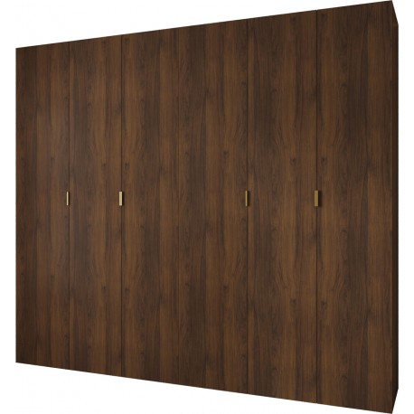 Szafa wysoka uchylna garderoba z półkami MAZE 1 280 głębokość 42 cm wysokość 245,5 cm