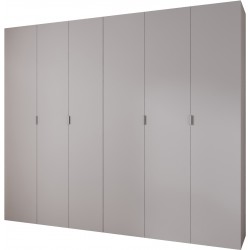 Szafa wysoka uchylna garderoba z półkami MAZA 1 290 głębokość 42 cm wysokość 245,5 cm