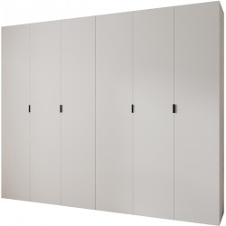 Szafa wysoka uchylna garderoba z półkami MAZE 1 300 głębokość 42 cm wysokość 245,5 cm