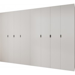 Szafa wysoka uchylna garderoba z półkami MAZE 1 350 głębokość 42 cm wysokość 245,5 cm