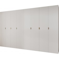 Szafa wysoka uchylna garderoba z półkami MAZE 1 390 głębokość 42 cm wysokość 245,5 cm