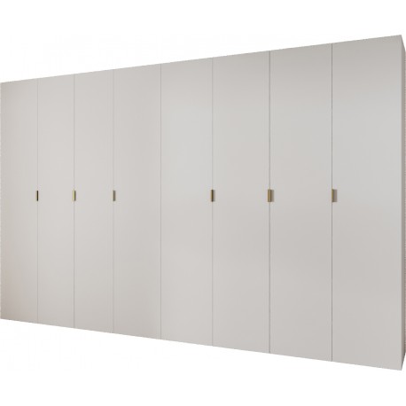 Szafa wysoka uchylna garderoba z półkami MAZE 1 390 głębokość 42 cm wysokość 245,5 cm