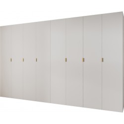 Szafa wysoka uchylna garderoba z półkami MAZE 1 400 głębokość 42 cm wysokość 245,5 cm