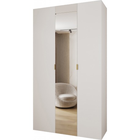 Szafa wysoka uchylna z lustrem garderoba z półkami MAZE 2 140 głębokość 42 cm wysokość 245,5 cm