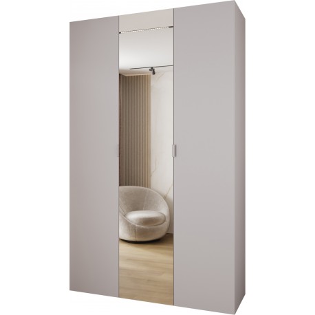 Szafa wysoka uchylna z lustrem garderoba z półkami MAZE 2 150 głębokość 42 cm wysokość 245,5 cm