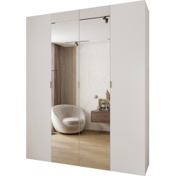 Szafa wysoka uchylna garderoba z półkami MAZE 2 200 głębokość 42 cm wysokość 245,5 cm