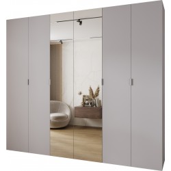 Szafa wysoka uchylna garderoba z półkami MAZE 2 280 głębokość 42 cm wysokość 245,5 cm
