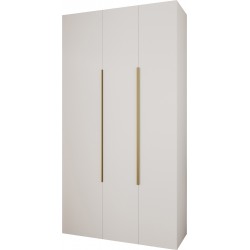 Szafa wysoka uchylna garderoba z półkami AQUA 1 130 głębokość 52 cm wysokość 245,5 cm