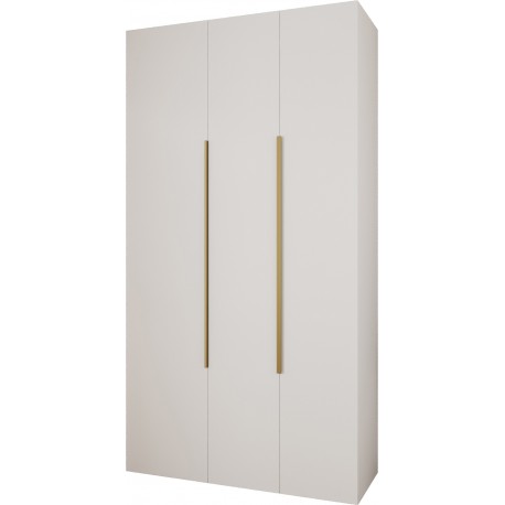 Szafa wysoka uchylna garderoba z półkami AQUA 1 130 głębokość 52 cm wysokość 245,5 cm