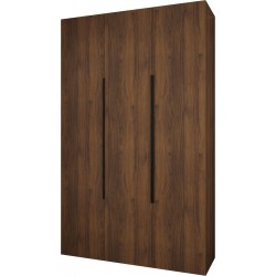 Szafa wysoka uchylna garderoba z półkami AQUA 1 150 głębokość 52 cm wysokość 245,5 cm