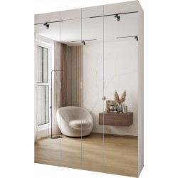 Szafa wysoka uchylna garderoba z półkami MAZE 3 170 głębokość 42 cm wysokość 245,5 cm