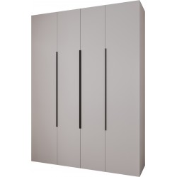 Szafa wysoka uchylna garderoba z półkami AQUA 1 180 głębokość 52 cm wysokość 245,5 cm