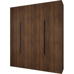 Szafa wysoka uchylna garderoba z półkami AQUA 1 210 głębokość 52 cm wysokość 245,5 cm