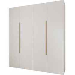 Szafa wysoka uchylna garderoba z półkami AQUA 1 220 głębokość 52 cm wysokość 245,5 cm