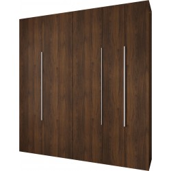 Szafa wysoka uchylna garderoba z półkami AQUA 1 230 głębokość 52 cm wysokość 245,5 cm