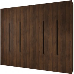 Szafa wysoka uchylna garderoba z półkami AQUA 1 300 głębokość 52 cm wysokość 245,5 cm