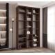 Szafa wysoka uchylna garderoba z półkami AQUA 2 140 głębokość 52 cm wysokość 245,5 cm