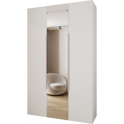 Szafa wysoka uchylna garderoba z półkami AQUA 2 150 głębokość 52 cm wysokość 245,5 cm