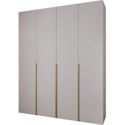 Szafa wysoka uchylna garderoba z półkami MOLTO 1 200 głębokość 52 cm wysokość 245,5 cm