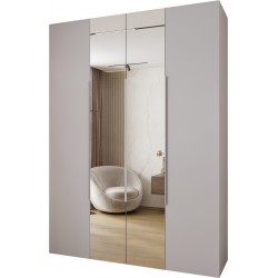 Szafa wysoka uchylna garderoba z półkami AQUA 2 180 głębokość 52 cm wysokość 245,5 cm