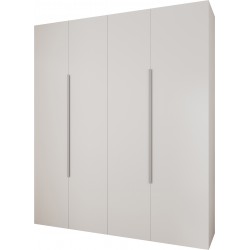 Szafa wysoka uchylna garderoba z półkami AQUA 1 210 głębokość 42 cm wysokość 245,5 cm