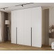 Szafa wysoka uchylna garderoba z półkami MOLTO 1 220 głębokość 52 cm wysokość 245,5 cm