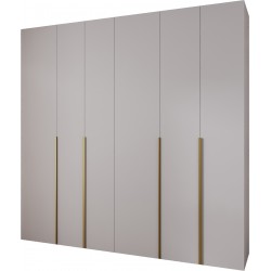 Szafa wysoka uchylna garderoba z półkami MOLTO 1 250 głębokość 52 cm wysokość 245,5 cm