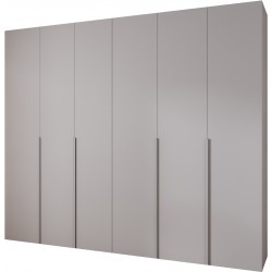 Szafa wysoka uchylna garderoba z półkami MOLTO 1 290 głębokość 52 cm wysokość 245,5 cm