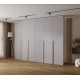 Szafa wysoka uchylna garderoba z półkami MOLTO 1 300 głębokość 52 cm wysokość 245,5 cm