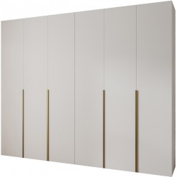 Szafa wysoka uchylna garderoba z półkami MOLTO 1 300 głębokość 52 cm wysokość 245,5 cm