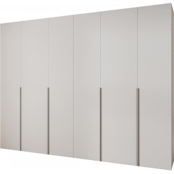 Szafa wysoka uchylna garderoba z półkami MOLTO 1 320 głębokość 52 cm wysokość 245,5 cm