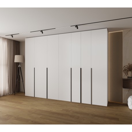 Szafa wysoka uchylna garderoba z półkami MOLTO 1 330 głębokość 52 cm wysokość 245,5 cm