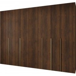 Szafa wysoka uchylna garderoba z półkami MOLTO 1 330 głębokość 52 cm wysokość 245,5 cm