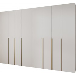 Szafa wysoka uchylna garderoba z półkami MOLTO 1 340 głębokość 52 cm wysokość 245,5 cm