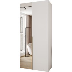 Szafa garderoba ubraniowa z półkami MOLTO 2 110 głębokość 52 cm wysokość