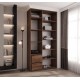 Szafa wysoka uchylna garderoba z półkami MOLTO 2 130 głębokość 52 cm wysokość 245,5 cm