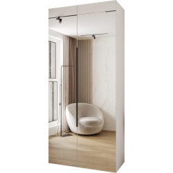 Szafa garderoba ubraniowa z półkami AQUA 3 110 głębokość 52 cm wysokość