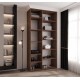 Szafa wysoka uchylna garderoba z półkami AQUA 3 120 głębokość 52 cm wysokość 245,5 cm