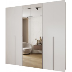 Szafa wysoka uchylna garderoba z półkami MOLTO 2 250 głębokość 52 cm wysokość 245,5 cm