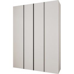 Szafa wysoka uchylna garderoba z półkami KONSO 1 180 głębokość 52 cm wysokość 245,5 cm