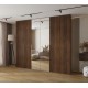 Szafa wysoka uchylna garderoba z półkami MOLTO 2 280 głębokość 52 cm wysokość 245,5 cm